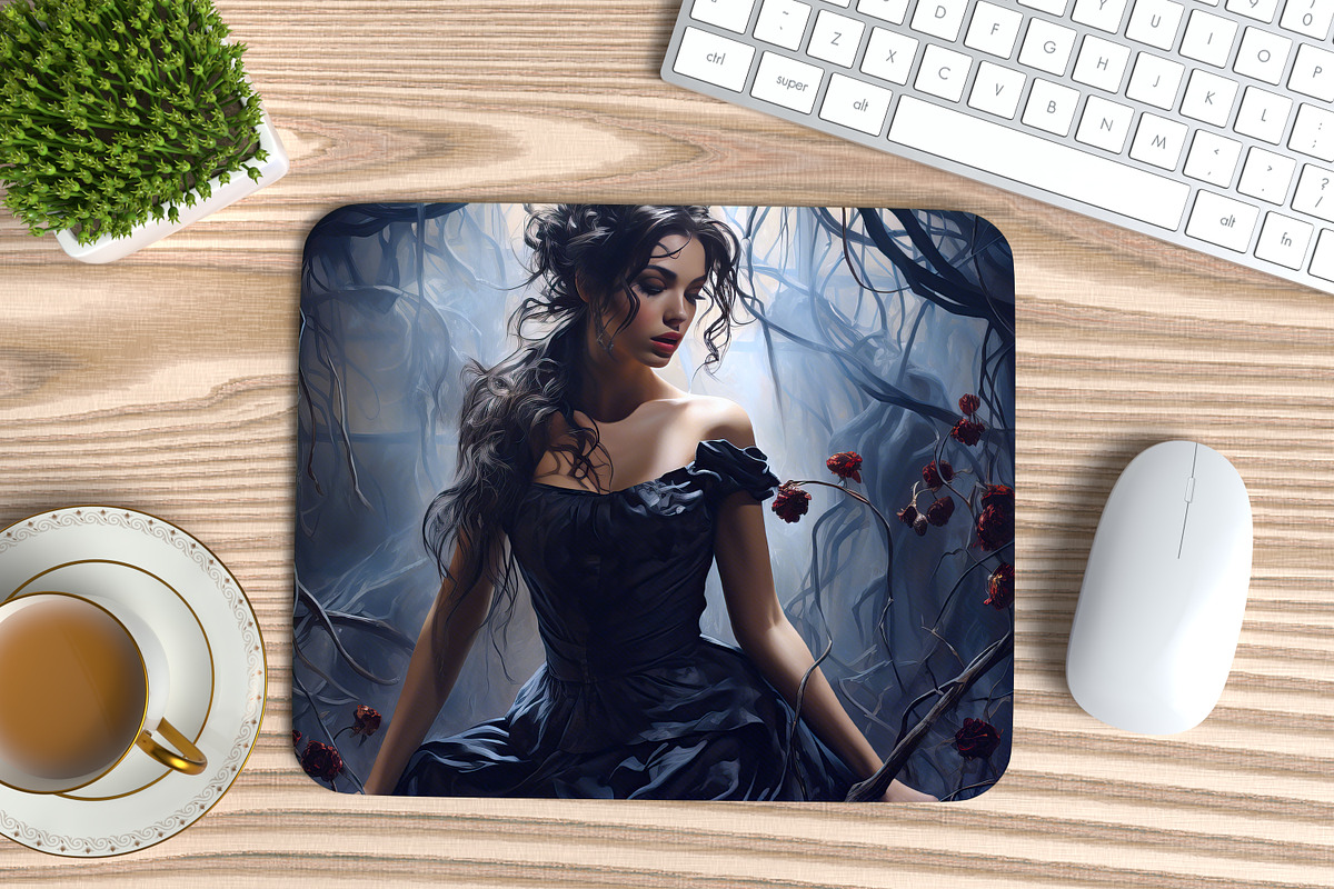 A Ballerina Amongst Dark Roses, a Background Graphic by Curve Design (Photo 4 of 8)
