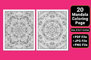 Floral Mandala Coloring Pages, a Pattern Graphic by mirajeee (Thumbnail 4 of 4)