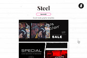 Steel Social media template, a Social Media Template by Chanut is industries (Thumbnail 10 of 11)