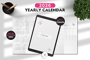 2026 Yearly Calendar Template, a Brochure Template by Nina Shaw (Thumbnail 1 of 10)