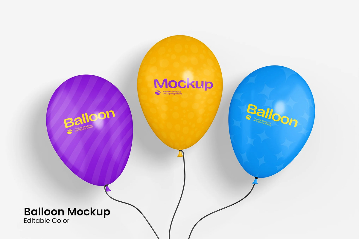 Balloon Mockup, a Household Mockup by renderstockmarket