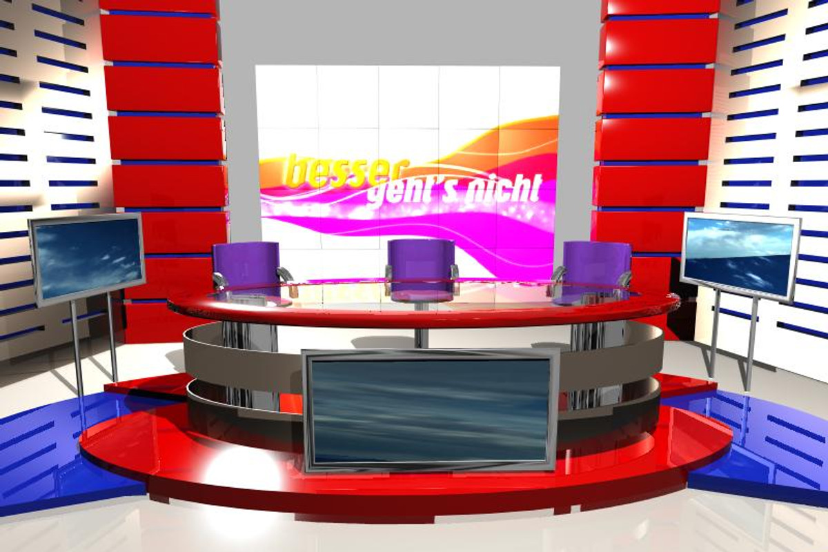 TV News Studio 004, a Furniture 3D Model by akerStudio (Photo 3 of 5)
