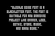 Slogaje Geise - Blackletter Font, a Blackletter Font by Iqsiart Studio (Thumbnail 2 of 11)