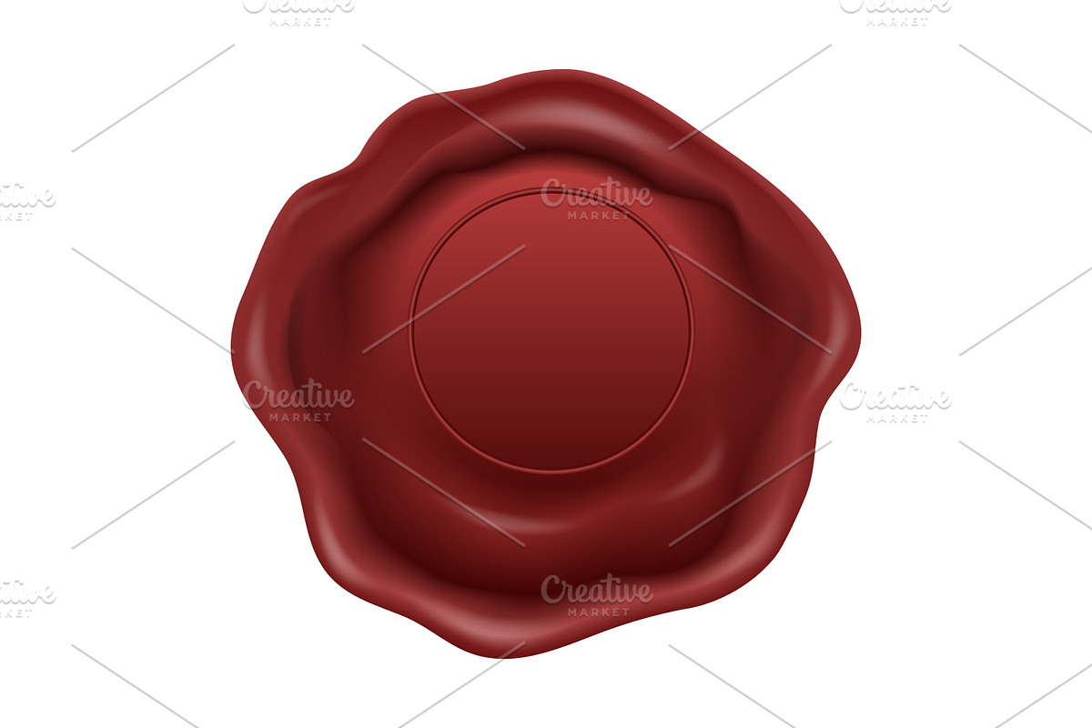 Wax Seal. Vector Set., an Object Graphic by Gomolach (Photo 8 of 11)