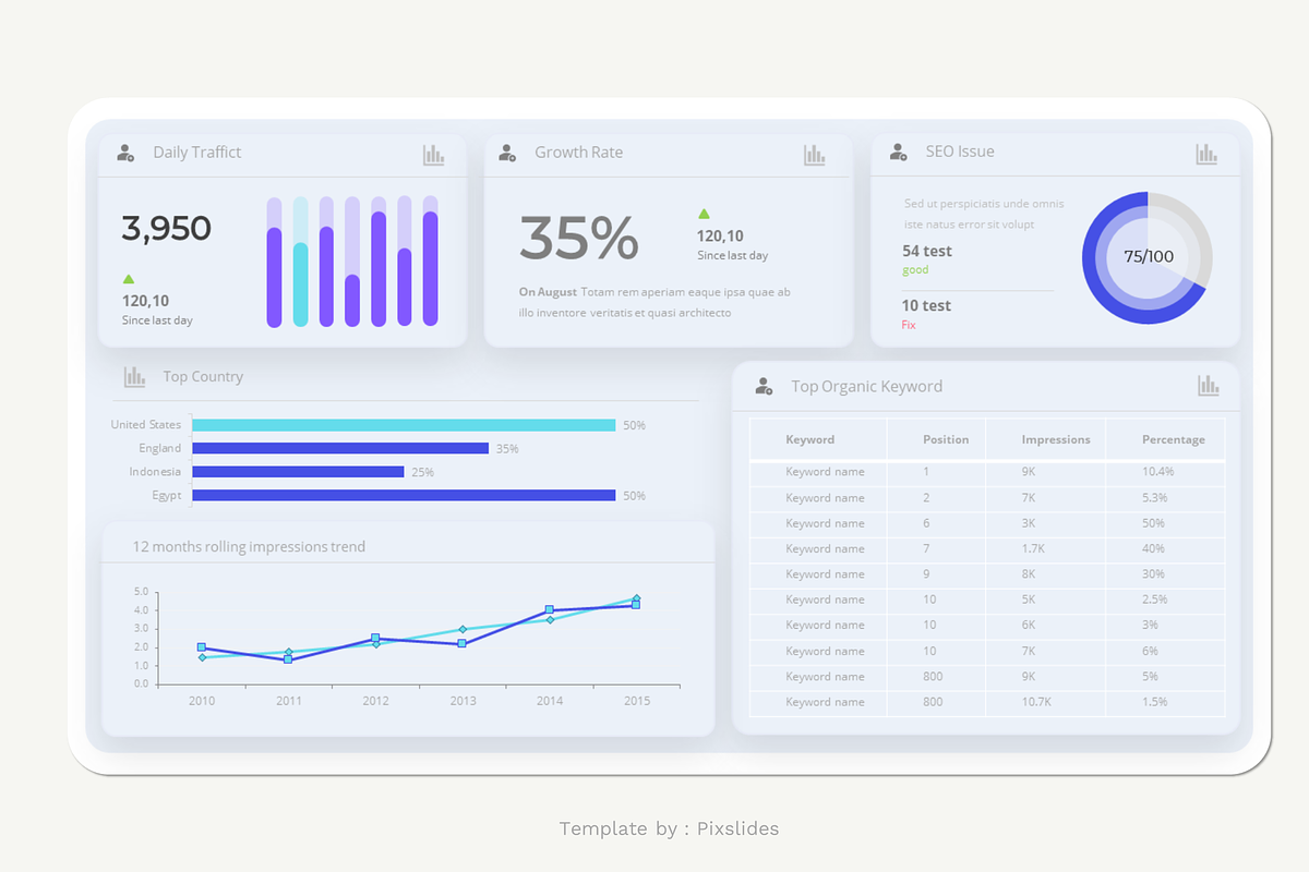 SEO And Marketing Powerpoint, a Presentation Template by Pixslides (Photo 3 of 6)