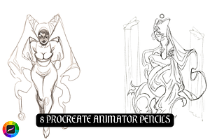 8 Procreate Animator Pencils
