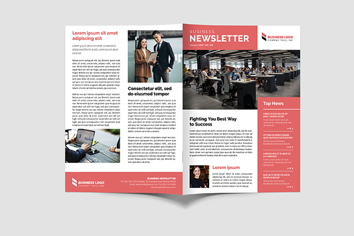 Business Newsletter Template, a Magazine Template by xtratimebd (Photo 5 of 5)
