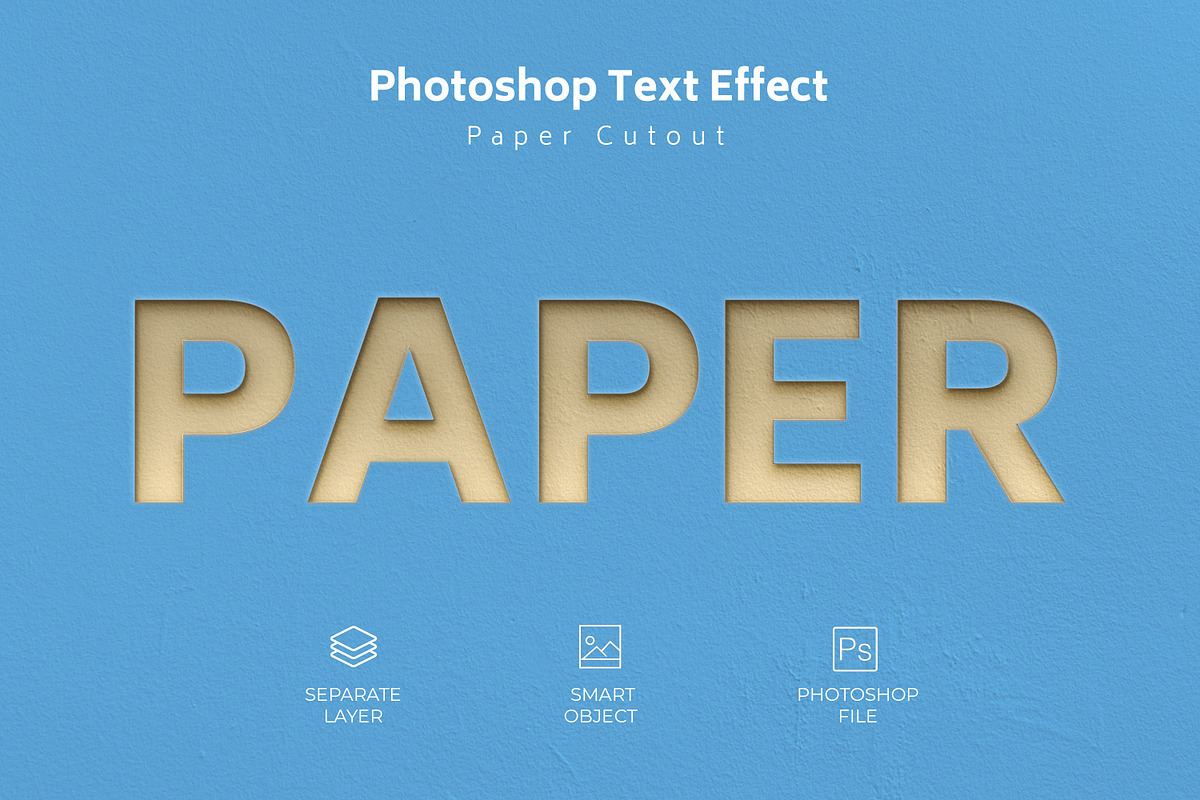 Paper Cutout Psd Text Style Effect, a Layer Style Add-On by zahidhossainalif (Photo 1 of 2)