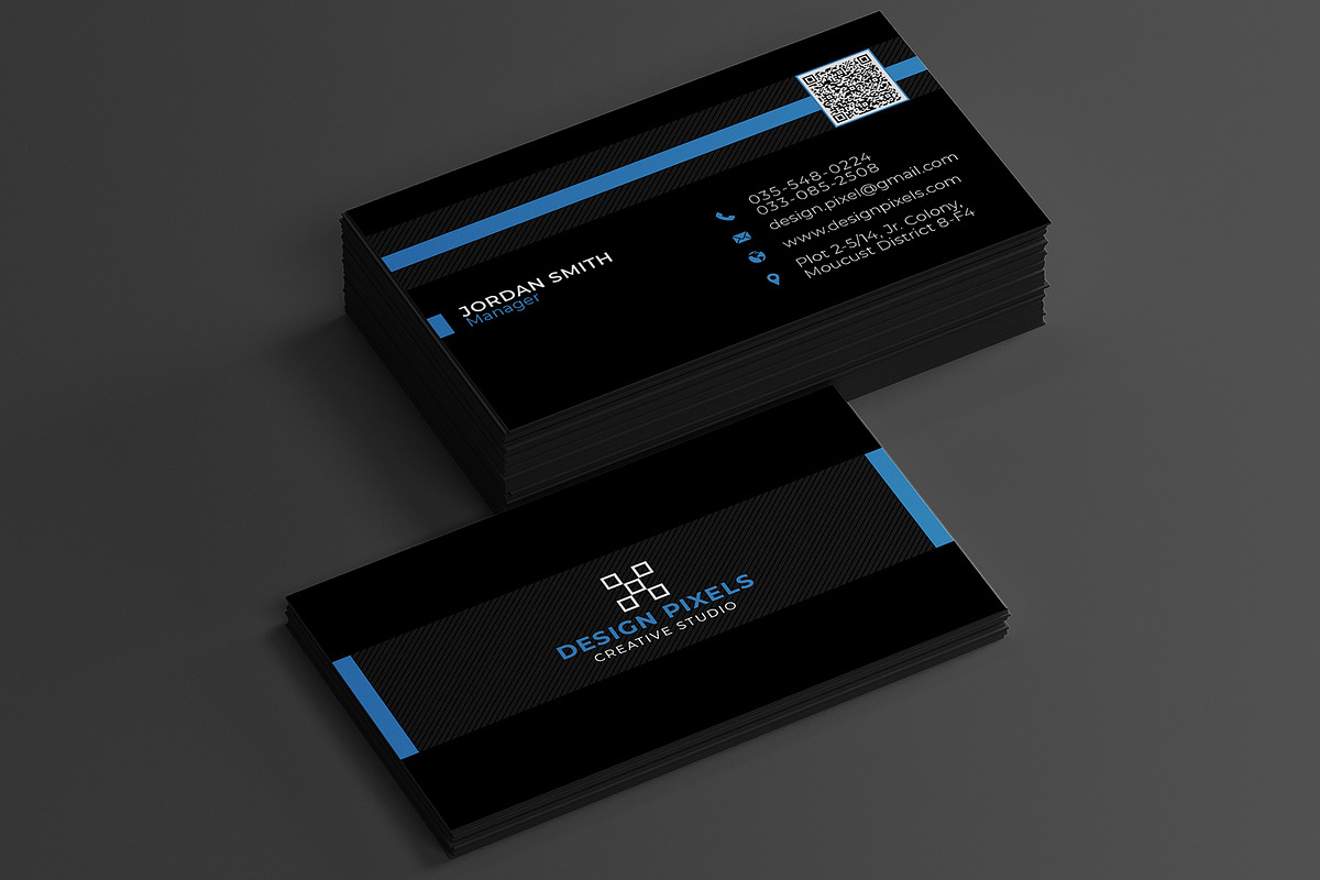 Clean Corporate Business Card, a Business Card Template by Saman Osama (Photo 2 of 2)