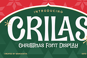 Crilas – Christmas Display Font, a Sans Serif Font by MaikoHatta (Thumbnail 1 of 8)