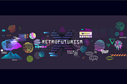 Retrofuturistic 3D trendy collection, an Object Illustration by SergeyBitos (Thumbnail 7 of 8)
