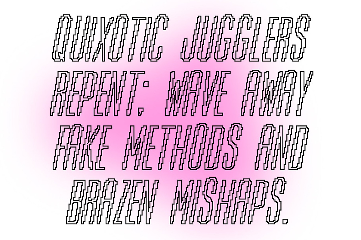 CS Resting Pixel, a Sans Serif Font by Craft Supply Co. (Photo 4 of 8)