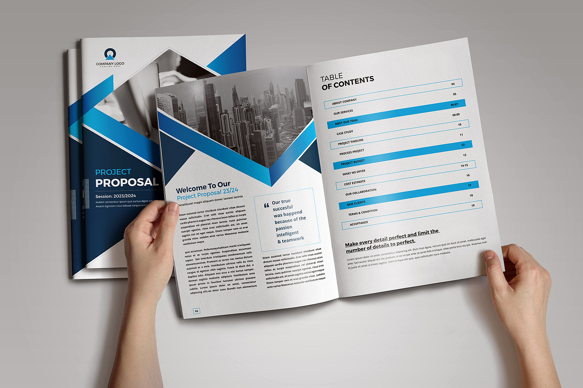 Project Proposal Template V8, a Stationery Template by JanySultana (Photo 2 of 12)