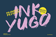 Ink Yugo - Brush Ink Raw Display, a Handwritten Font by ArtiXLabs (Thumbnail 1 of 9)