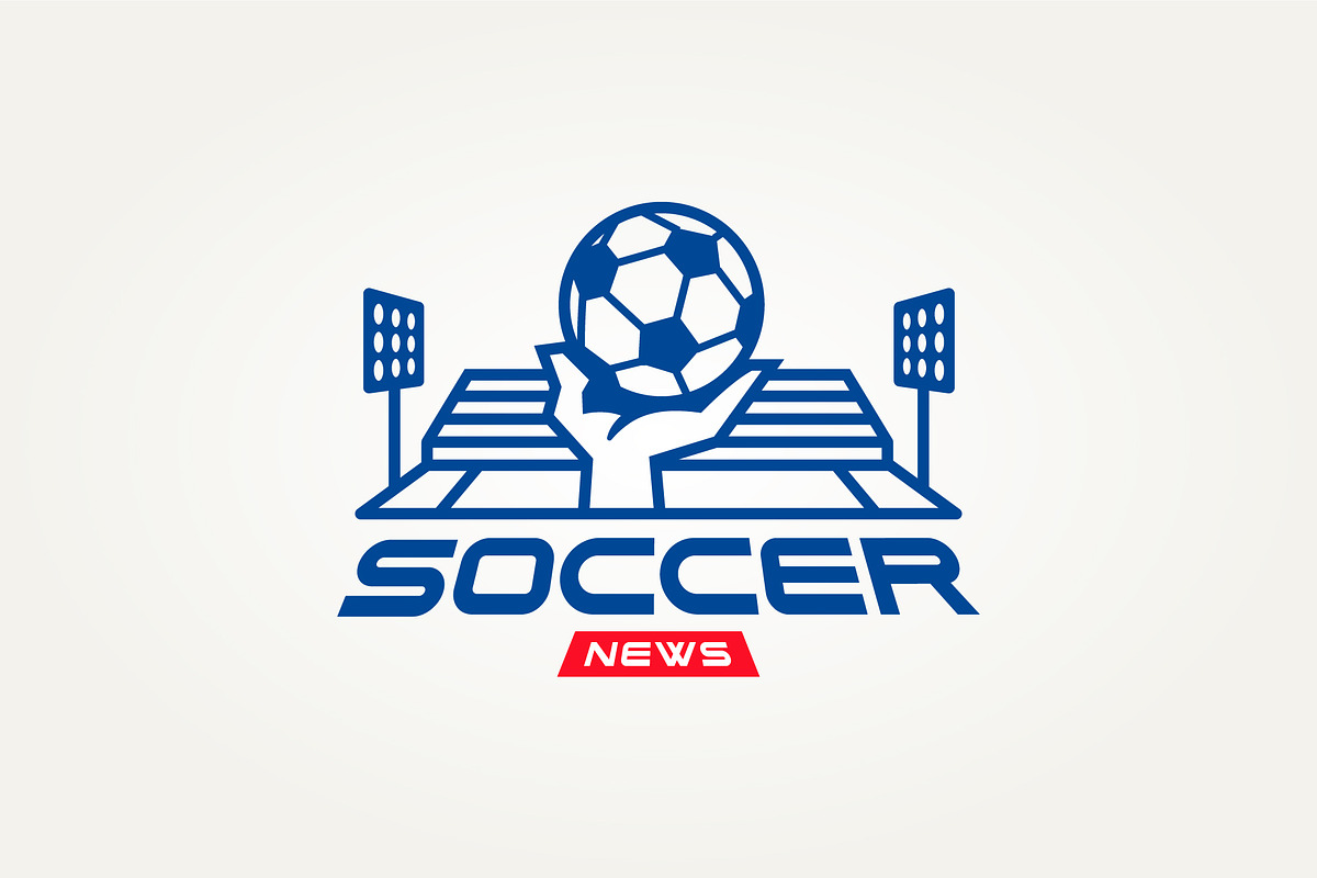 soccer news line art icon logo, a Branding & Logo Template by Blazybone (Photo 2 of 2)