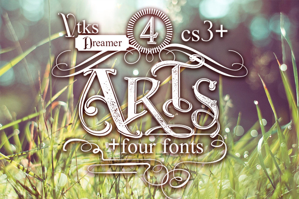Dreamer font + 4 arts preview 2