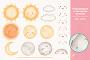 Space Trip (Candy) - Cliparts Set, an Illustration by Estudio Daiane Barbosa (Thumbnail 4 of 10)