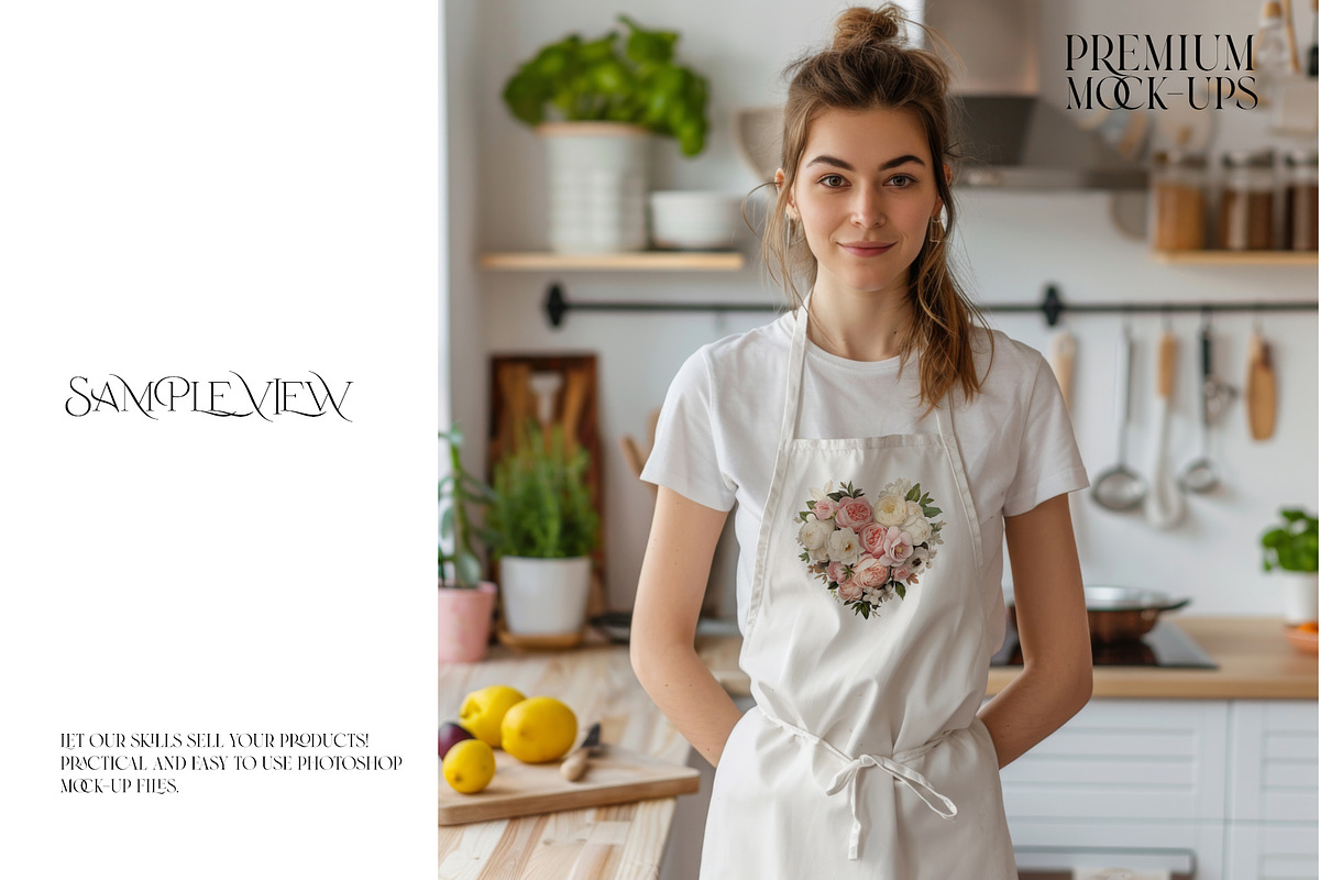 Kitchen Apron Mockups, a Household Mockup by mock-ups (Photo 11 of 12)