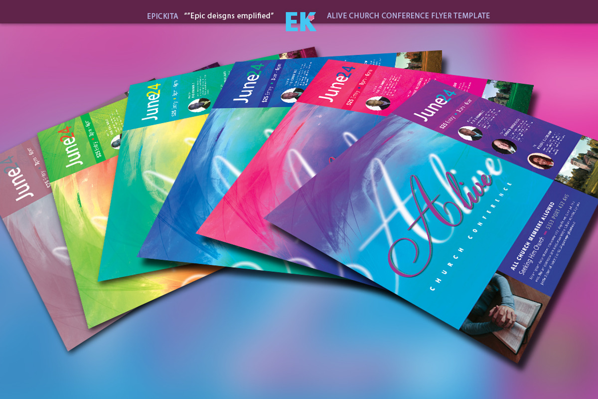 Alive Church Conference Flyer, a Flyer Template by Epickita (Photo 2 of 3)