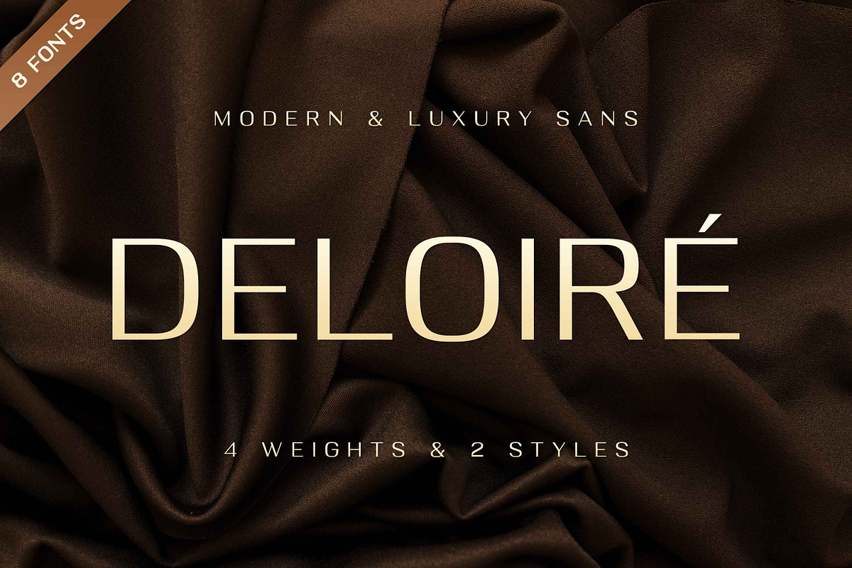 DELOIRE - Modern & Luxury Sans, a Sans Serif Font by Almarkhatype (Photo 1 of 10)