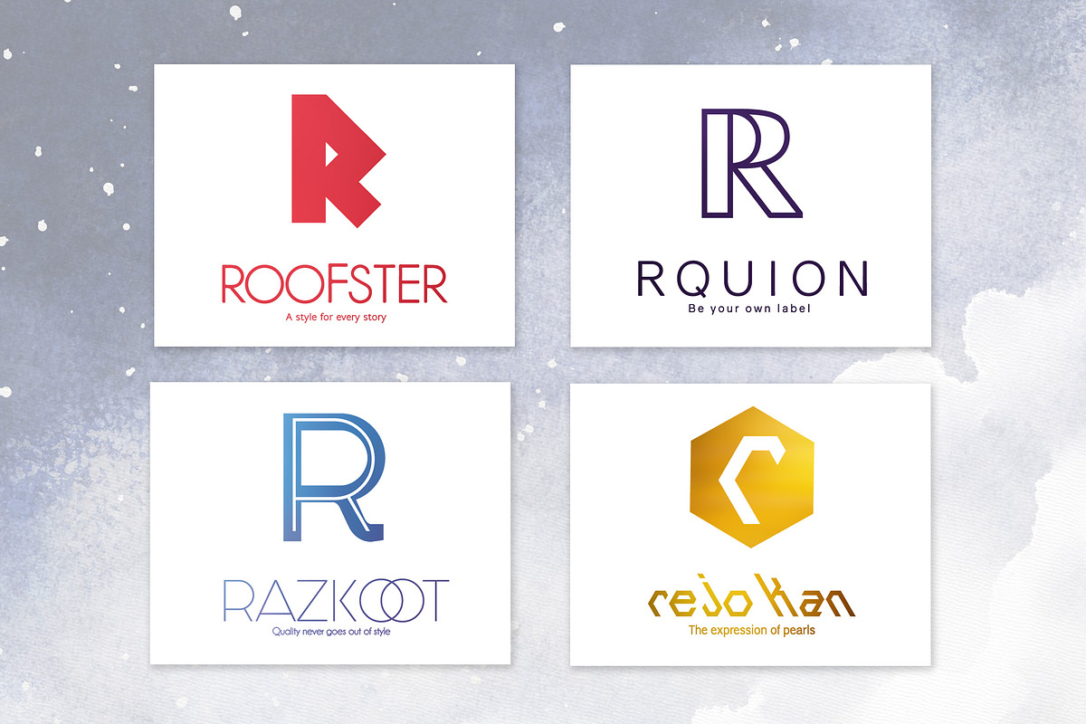 20 R Letter Alphabetic Logos, a Branding & Logo Template by AN Productions
