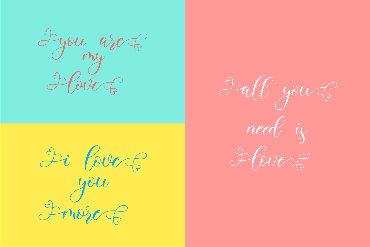 Belisha - A Lovely Script Font preview 2