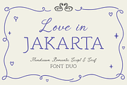 Love in Jakarta - Whimsical Font Duo, a Handwritten Font by Pixesia Studio (Thumbnail 1 of 10)