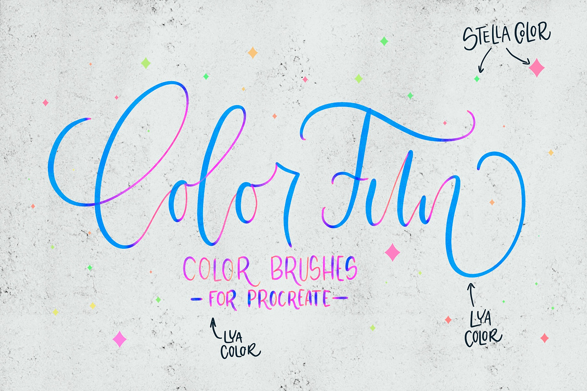 Color Fun - Procreate Brushes, a Brush Add-On by michalhirt (Photo 1 of 7)
