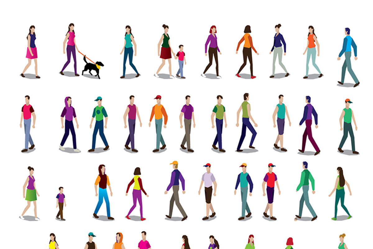 People set, a Person Illustration by Andres Moncayo