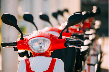 Many Electric Motorbikes, a Transportation Photo by Our Amazing World