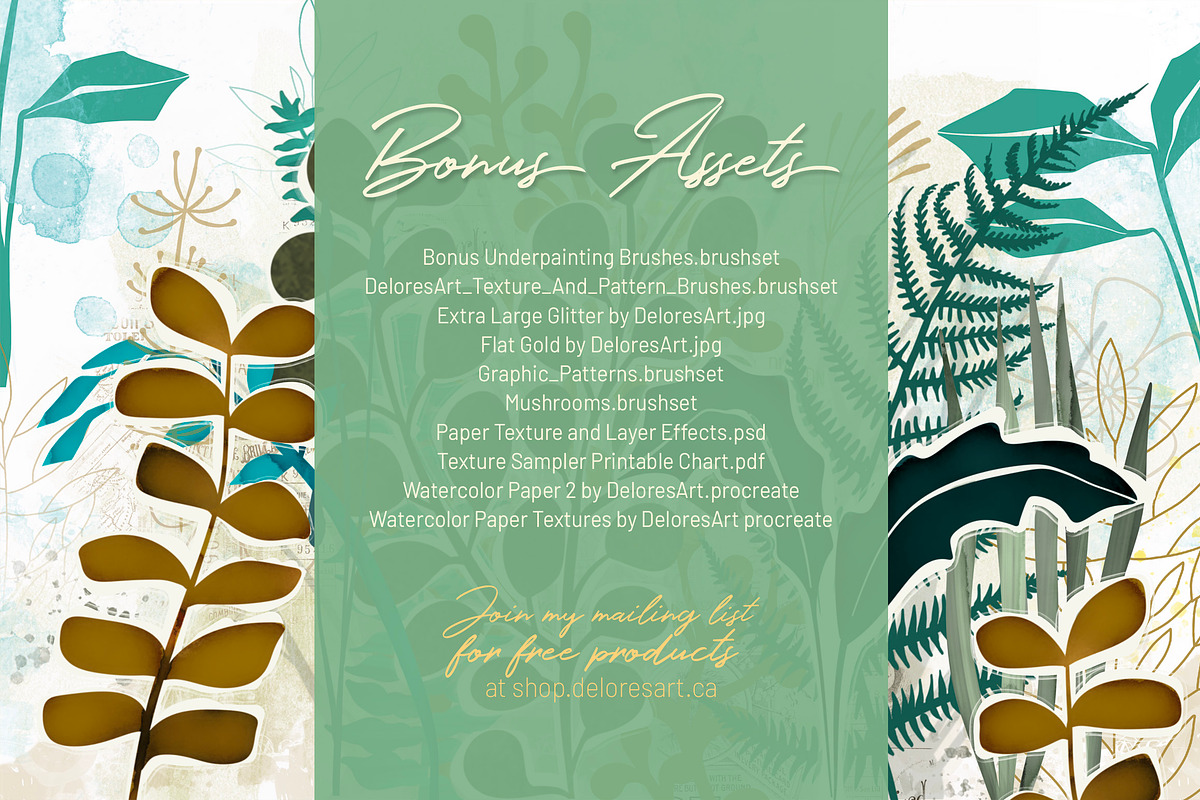 Leafy Fronds Brush Set, a Brush Add-On by DeloresArt (Photo 12 of 12)