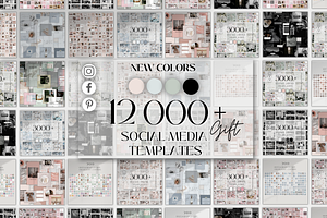 12K Multi Color Instagram | Canva, a Social Media Template by BRANDcontent