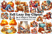 Fall Lazy Day Clipart, an Illustration by Craft Nest (Thumbnail 1 of 5)