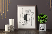 Moon flowers - celestial graphic kit, an Illustration by My Space Garden (Thumbnail 13 of 18)