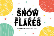 Snow Flakes Font, a Script Font by Runsell Studio (Thumbnail 1 of 5)