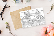 Cities coloring set - 12 pages, a Graphic by Lana Samokhina (Thumbnail 3 of 14)