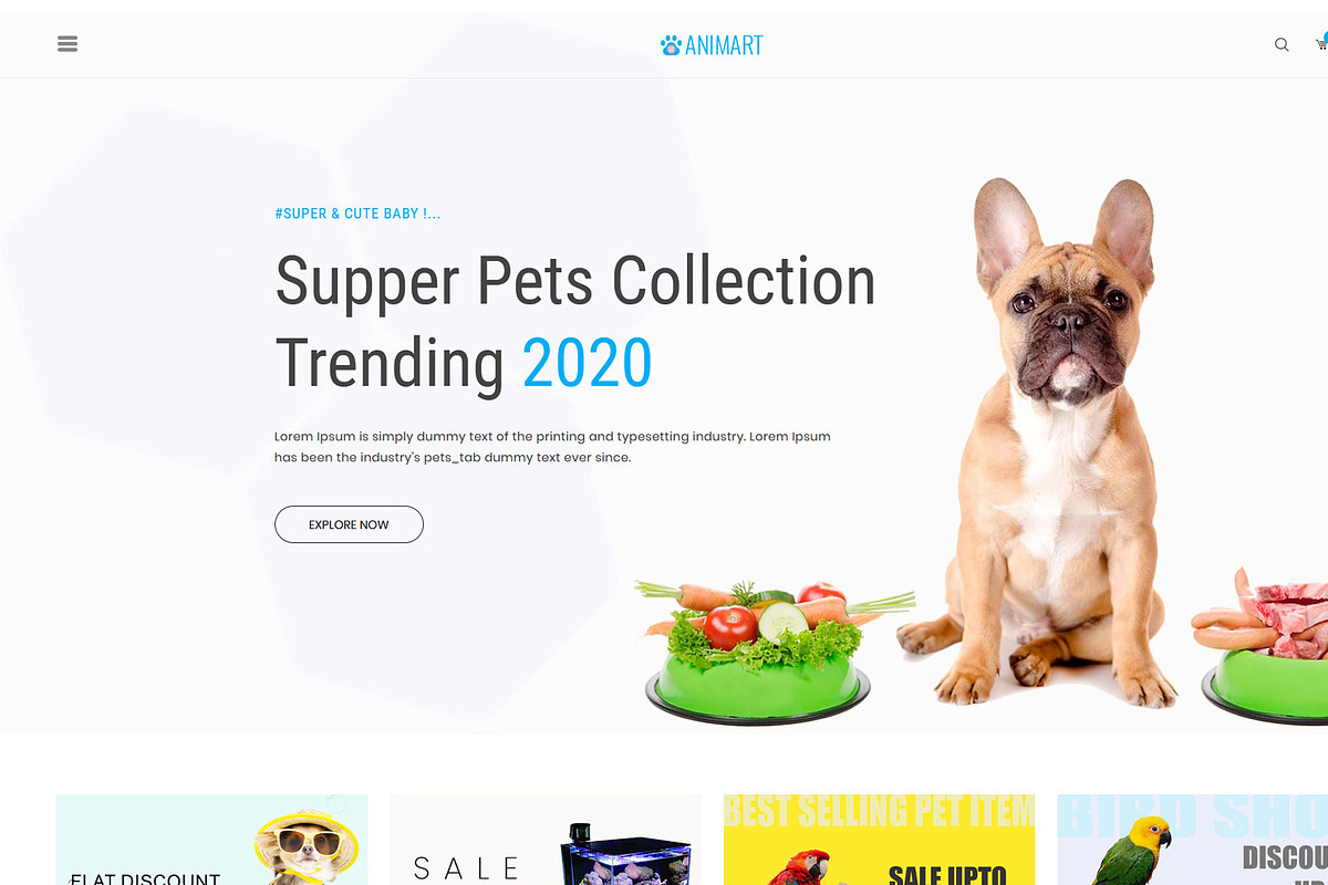 Animart - Pet shop & care template, a Bootstrap Template by techboot (Photo 6 of 7)