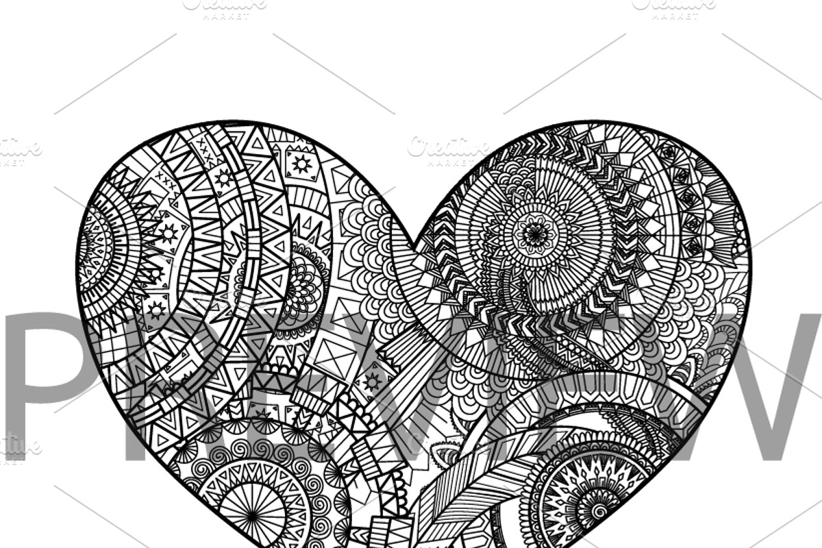 35 Valentine's coloring, an Animal Illustration by Somjai King (Photo 18 of 36)