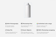 Spray Can Mockup, a Packaging Mockup by Graphicnugget (Thumbnail 7 of 7)