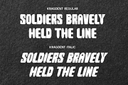 Kragdent - Block Heavy Display, a Font by Indotype Foundry (Thumbnail 5 of 10)