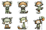 Panda with Emotion Clipart Bundle, an Illustration by CraftArtStudio (Thumbnail 3 of 6)