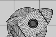 Rocket Space Cartoon, an Object 3D Model by Artix3d Studio (Thumbnail 2 of 9)
