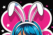 Bunny Girl Power Pack, an Illustration by ETARA by Mea Hau (Thumbnail 6 of 11)