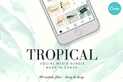 Tropical Social Media Bundle, a Social Media Template by Sales Shop (Thumbnail 1 of 3)