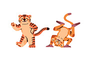 Funny animals dancing set, cards, an Animal Illustration by PaperTrident (Thumbnail 3 of 13)