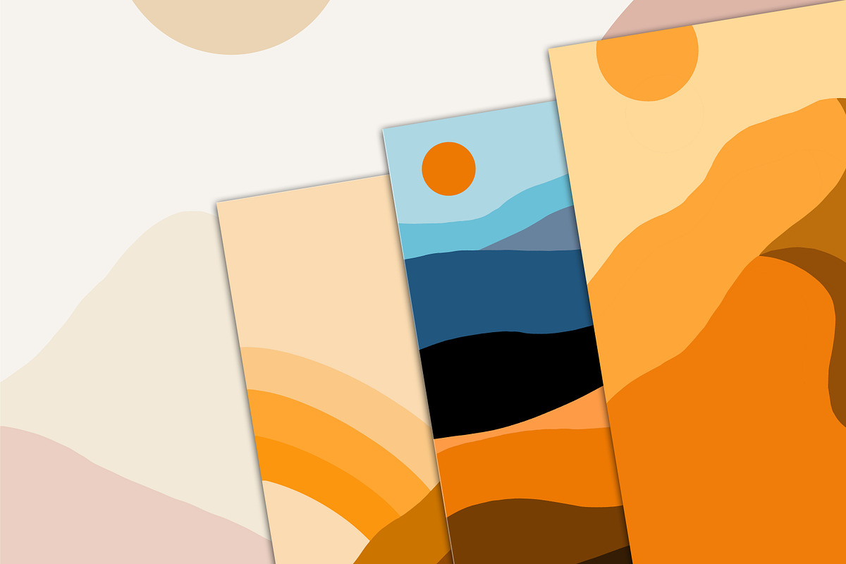 Minimalistic Boho Landscape, a Decorative Illustration by Digital Studio (Photo 2 of 9)