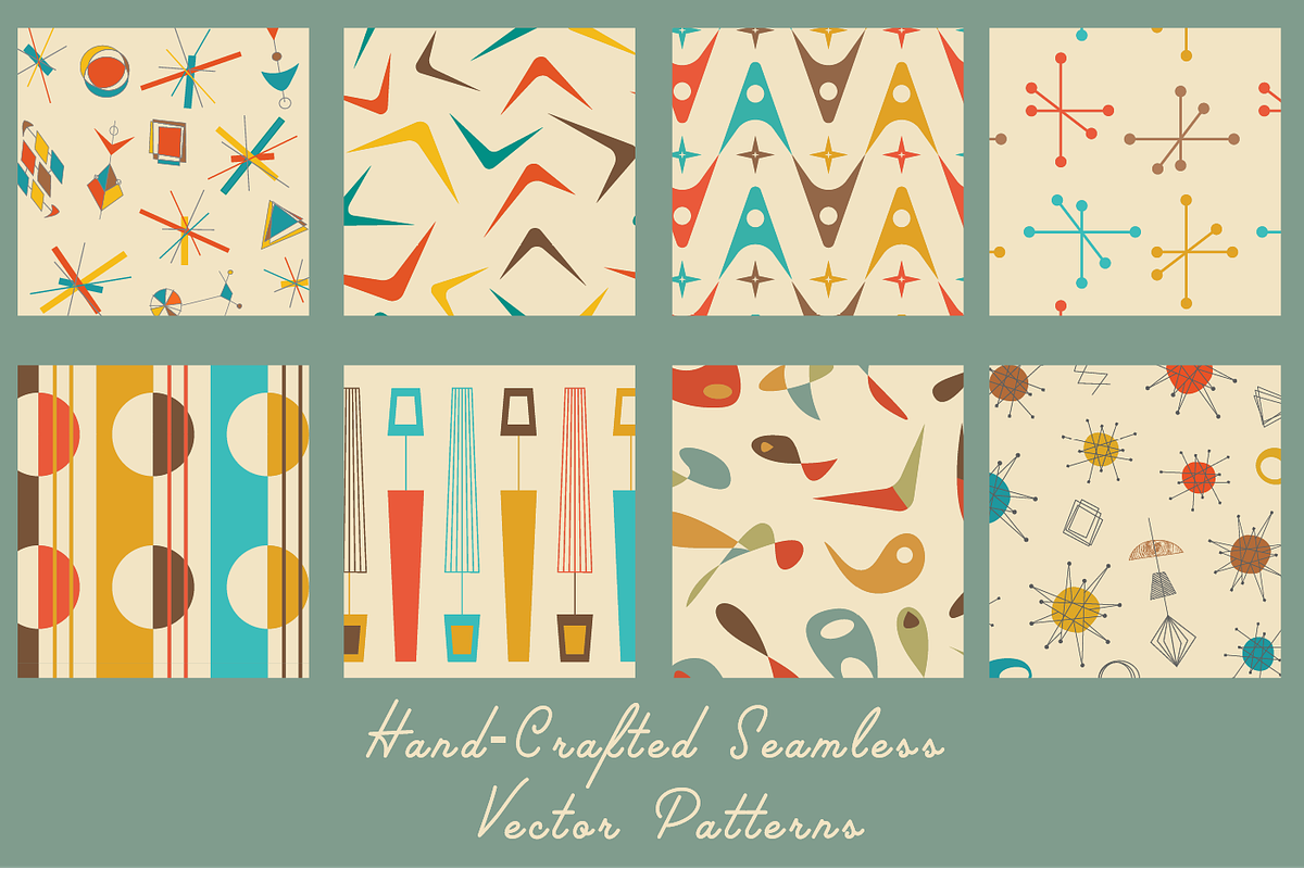 Midcentury Modern Retro Design Kit, a Pattern Graphic by Pacific Modern Art (Photo 49 of 89)