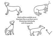 Cute Doodle Labrador Retrievers, an Illustration by Liz Pengilley Studio (Thumbnail 2 of 4)