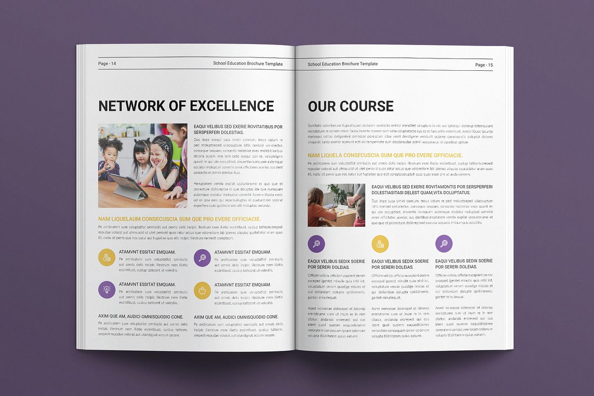 School Education Brochure Template, a Brochure Template by E-Type (Photo 6 of 8)