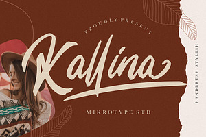 Kallina Handbrush Instagram Font